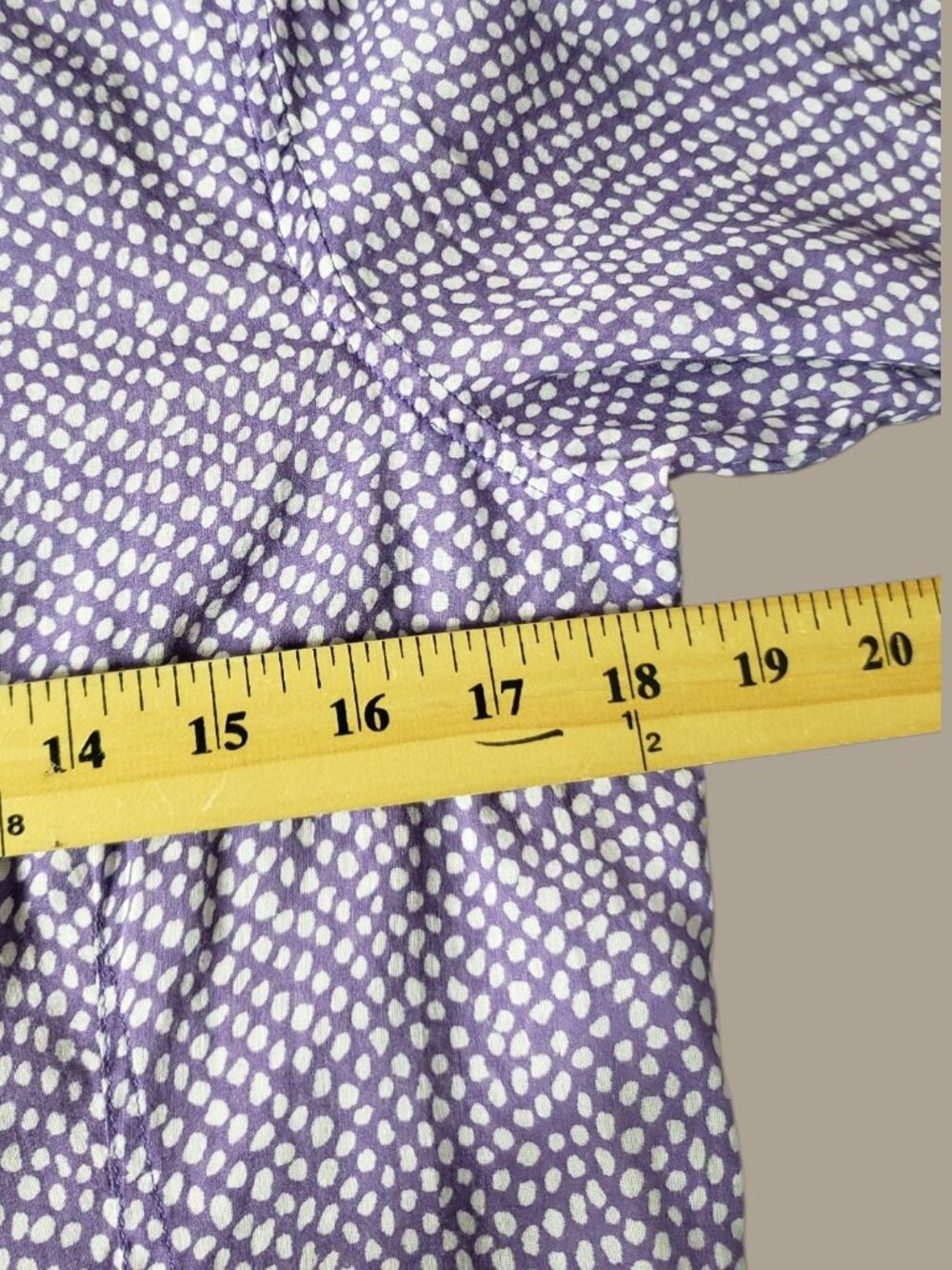 Benson Womens Purple Polka Dot Button-Up Shirt Purple Small - Picture 7 of 10